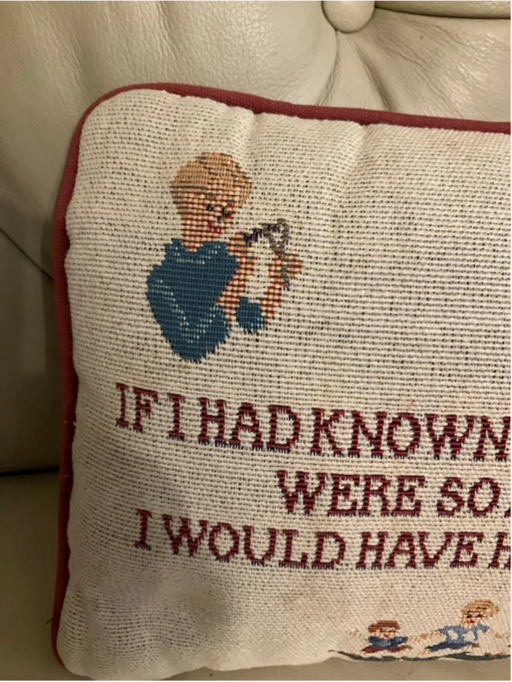 Unbranded vintage needlepoint